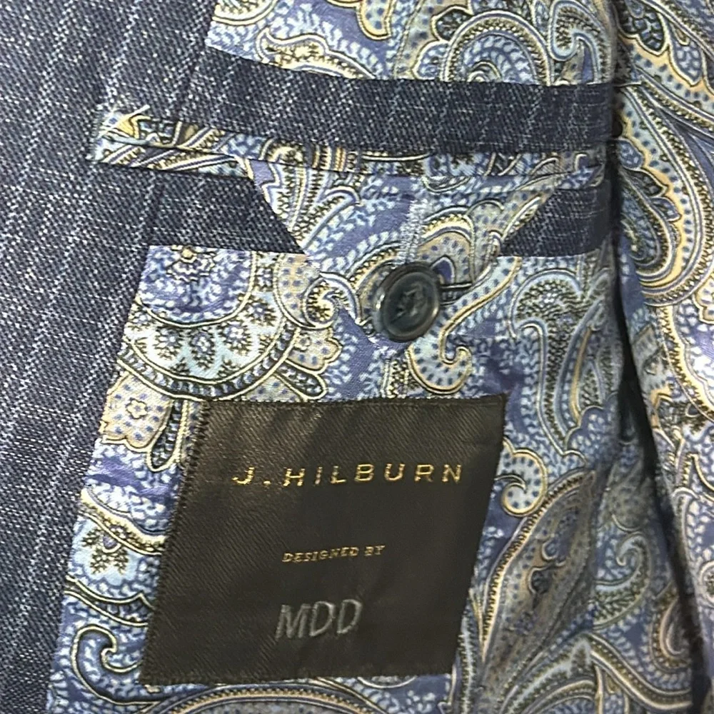 NWT J. Hilburn 100% Wool  Single Breasted Bespoke Blazer‎